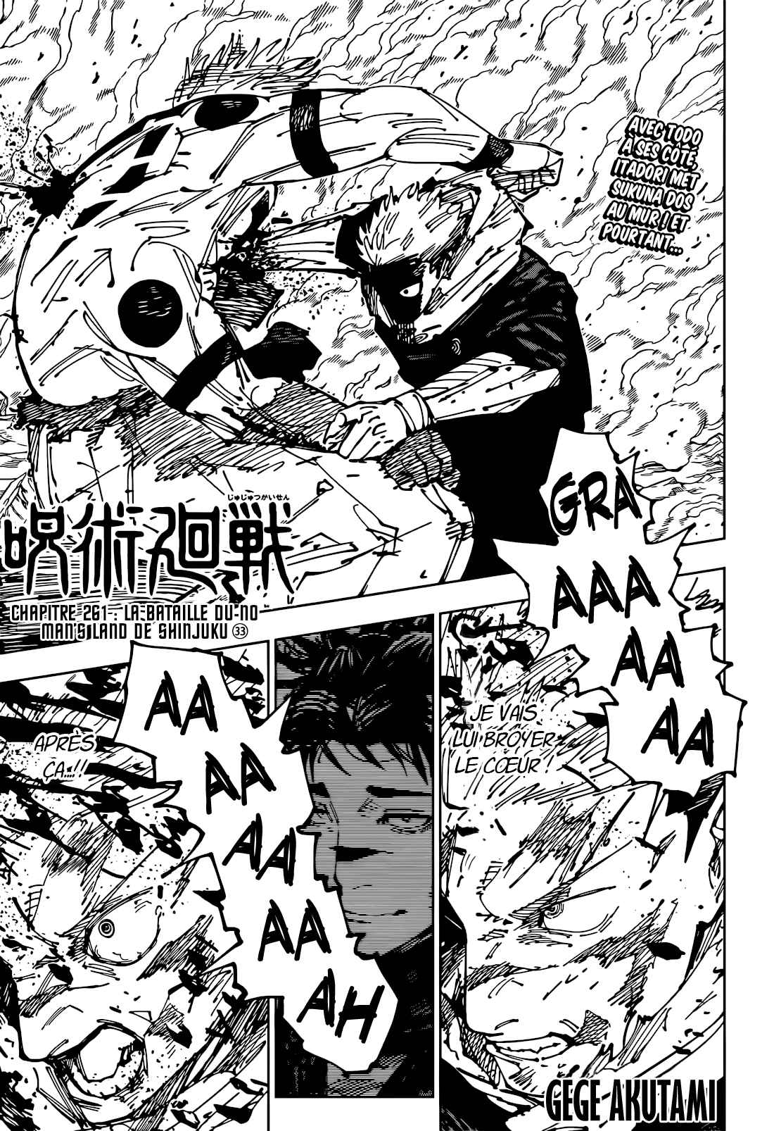 Read Jujutsu Kaisen FRANCAIS Manga Online