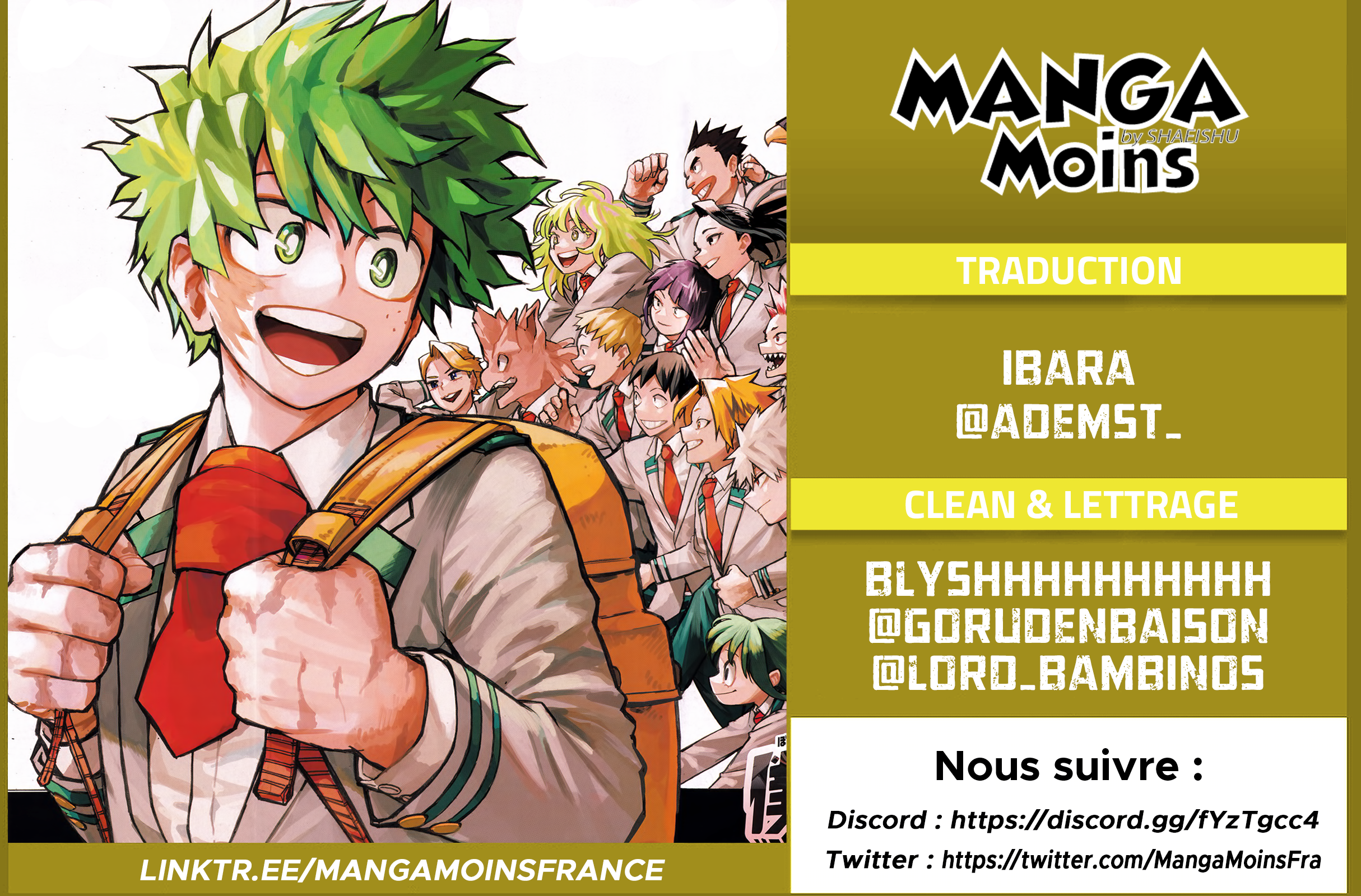 Read My Hero Academia FRANCAIS Manga Online
